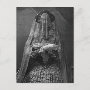 Cartão Postal Foto vitoriana fantasma de Morto vestida
