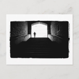 Cartão Postal fotografia a preto e branco de aza