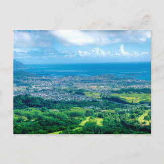 Cartão Postal Fotografia Aérea de Oahu Havaí