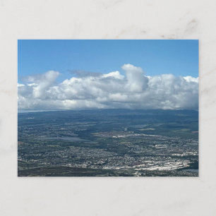 Cartão Postal Fotografia Aérea de Oahu Havaí