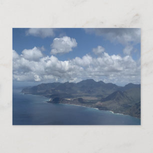 Cartão Postal Fotografia Aérea de Oahu Havaí