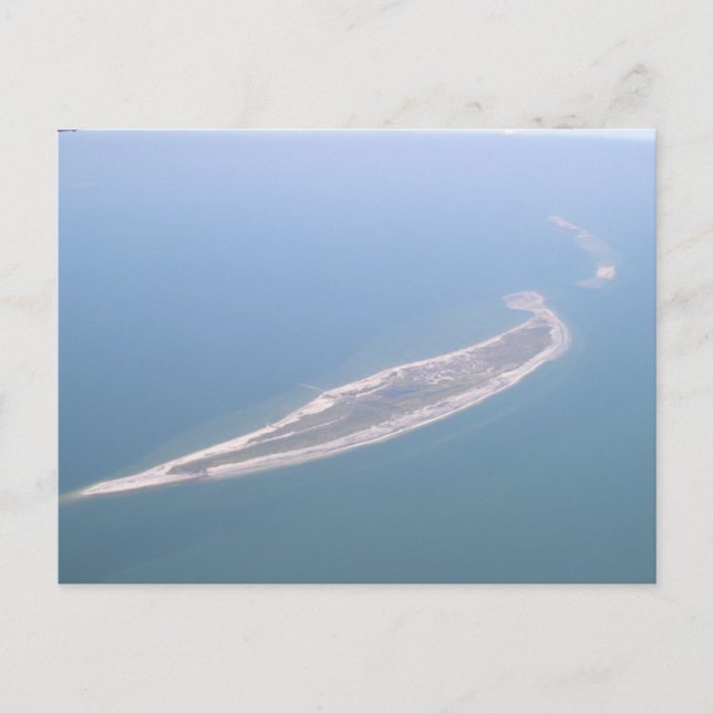 Cartão Postal Fotografia aérea de Ship Island (Frente)