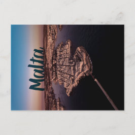 Cartão Postal Fotografia aérea Valletta City Malta