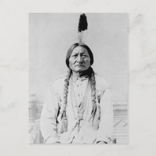 Cartão Postal Fotografia Antiga do Líder Lakota Touro Sentado