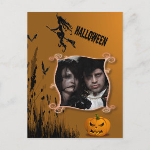 Cartão Postal Fotografia, Bruxa, Cartão-postal Jack o' Lantern
