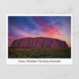 Cartão Postal Fotografia Cênica - Uluru no Sunset