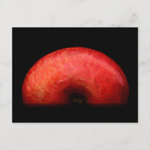 Cartão Postal Fotografia com Retrato de Metade da Apple