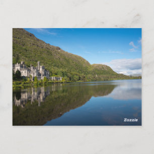 Cartão Postal Fotografia da Abadia de Kylemore em Connemara Irla