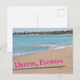 Cartão Postal Fotografia da bela praia do pôr do sol em Destin F