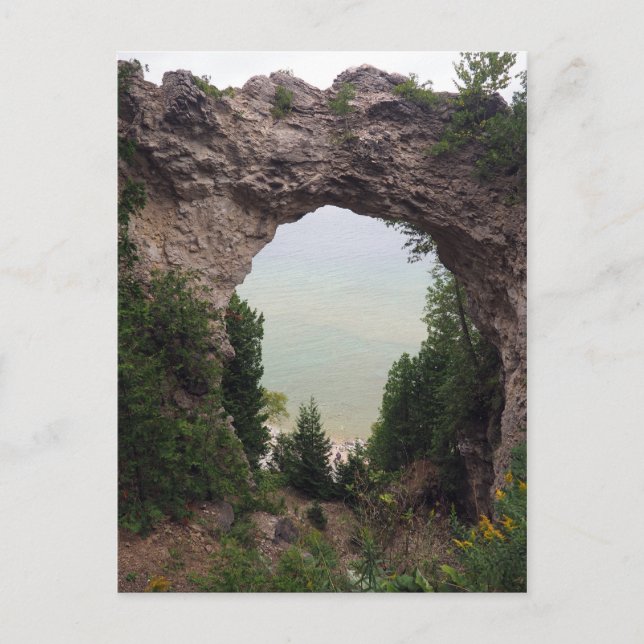 Cartão Postal Fotografia da Geologia do Arco de Michigan (Frente)