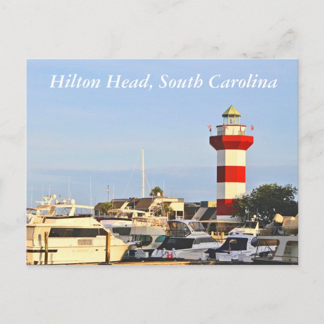 Cartão postal, Fotografia da Hilton Head, SC (Frente)