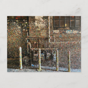 Cartão Postal Fotografia da infame parede de goma de Seattle