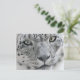 Cartão Postal Fotografia da natureza do leopardo branco da neve (Em pé/Frente)