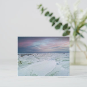 Cartão Postal Fotografia da Paisagem Ártica Congelada Inverno
