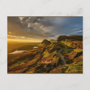 Cartão Postal Fotografia da paisagem da Escócia