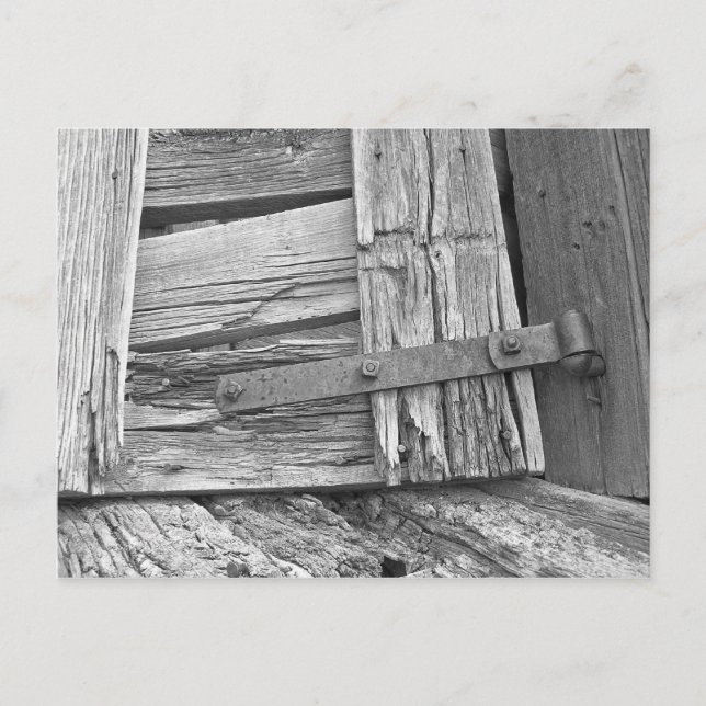 Cartão Postal Fotografia da Porta Corral Dilapidada (Frente)