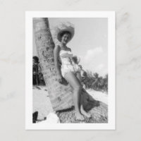 Fotografia da Senhora da praia em Miami nos anos 5