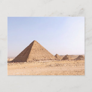 Cartão Postal Fotografia das Pirâmides de Gizé
