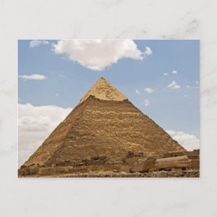 Cartão Postal Fotografia das Pirâmides de Gizé