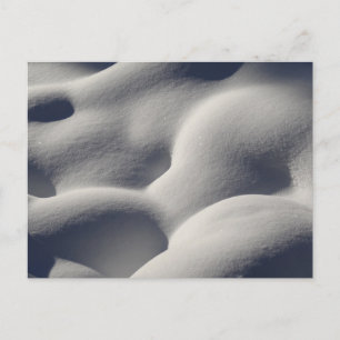 Cartão Postal Fotografia de Abstrato de Neve Esparsa