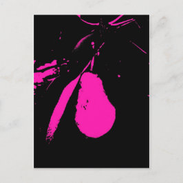 Cartão Postal Fotografia de Abstrato de pera rosa