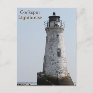Cartão Postal Fotografia de alta definição Cockspur Lighthouse, 