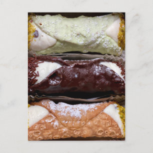 Cartão Postal Fotografia de Arte Fino de Cannolis Still Life