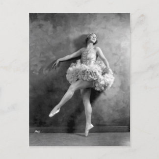Cartão Postal Fotografia de Dançarina de Vintage Ballerina