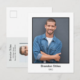 Cartão Postal Fotografia de ensaio fotográfico de ator em postal