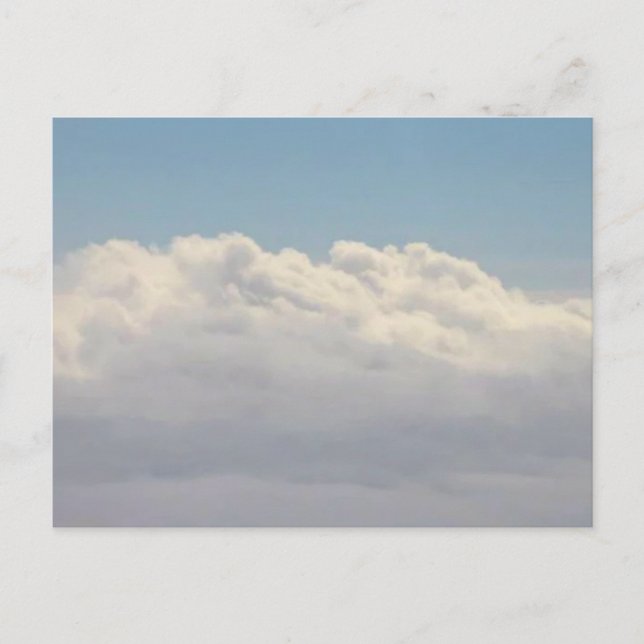 Cartão Postal Fotografia de Nuvens (Frente)