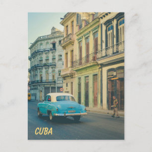 Cartão Postal Fotografia de Rua de Carro Clássico Vintage Havana