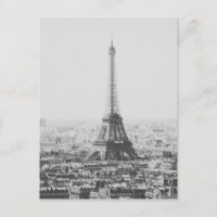 Fotografia de Torre Eiffel Preta e Branca em Paris