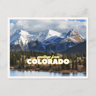 Cartão Postal Fotografia de Viagem Antiga da Montanha do Colorad