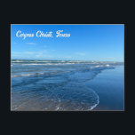 Cartão Postal Fotografia do Corpus Christi Texas Beach Waves<br><div class="desc">Belo Corpus Christi,  cartão postal do Texas com céu azul bonito e ondas oceânicas durante um dia de verão. Texanos vão adorar esta fotografia de praia do litoral.</div>