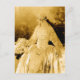 Cartão Postal Fotografia do ouro Vintage Bride (Frente)