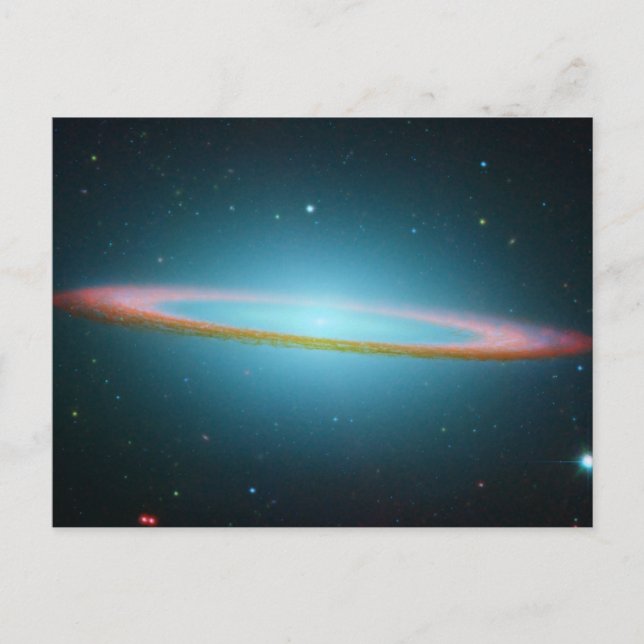 Cartão Postal Fotografia Espacial Sombrero Galaxy (Frente)