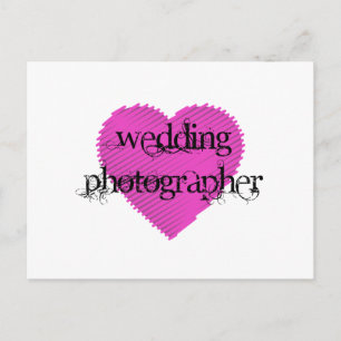Cartão Postal Fotógrafo De Casamento