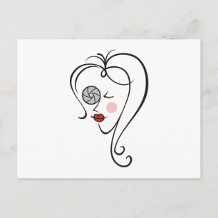 Cartão Postal Fotógrafo feminino