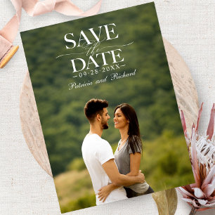 Cartão Postal Fotos Modernas e Elegantes de Casamento para Salva