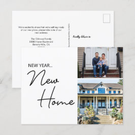 Cartão Postal Fotos personalizadas da nova família doméstica de 