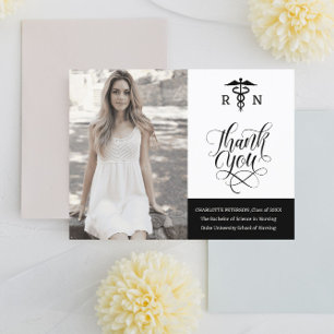 Cartão Postal Fotos Personalizadas de Enfermeira Formatura Agrad