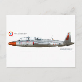 Cartão Postal Fouga Magister CM.170