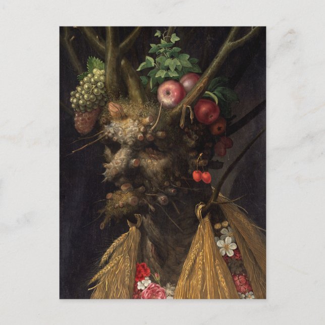 Cartão Postal Four Seasons in One Head by Giuseppe Arcimboldo (Frente)