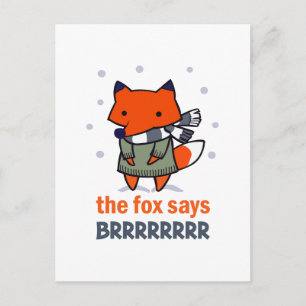 CARTÃO POSTAL FOX DIZ BRRRRR