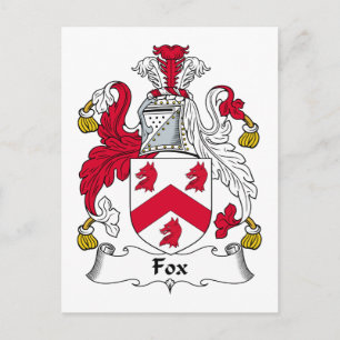 Cartão Postal Fox Family Crest