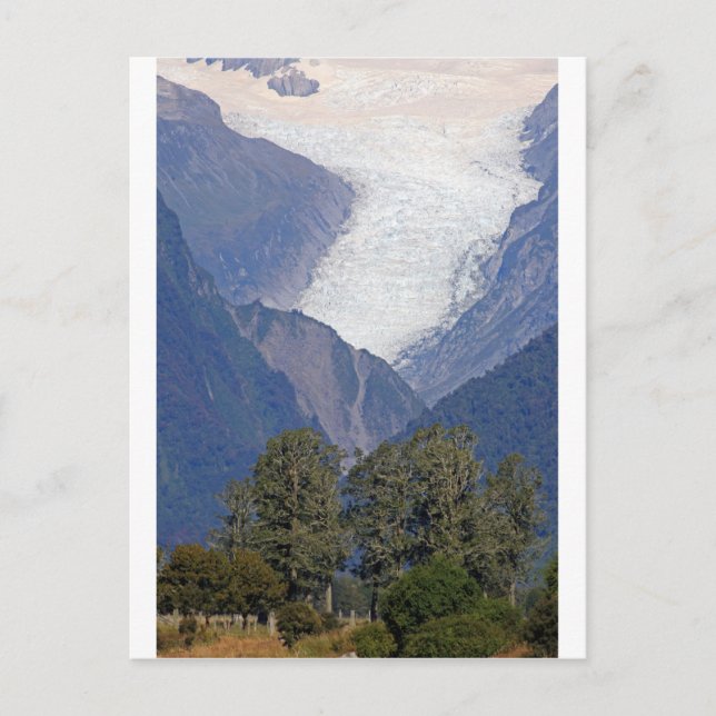 Cartão Postal Fox glaciar Nova Zelândia (Frente)