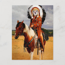 Cartão Postal Fox Is An Indian Chief