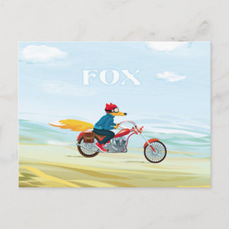 Cartão Postal Fox-Man Postcard