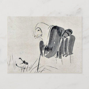 Cartão Postal Fox nun Ukiyoe