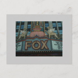 Cartão Postal Fox Theater, Detroit, Michigan